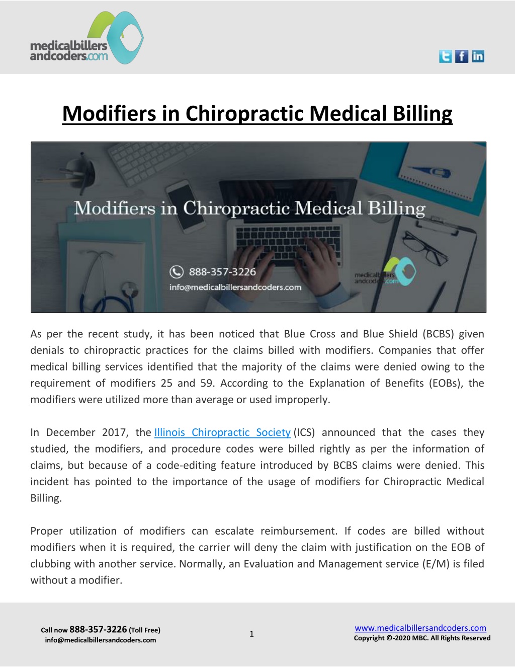 PPT - Modifiers In Chiropractic Medical Billing PowerPoint Presentation ...