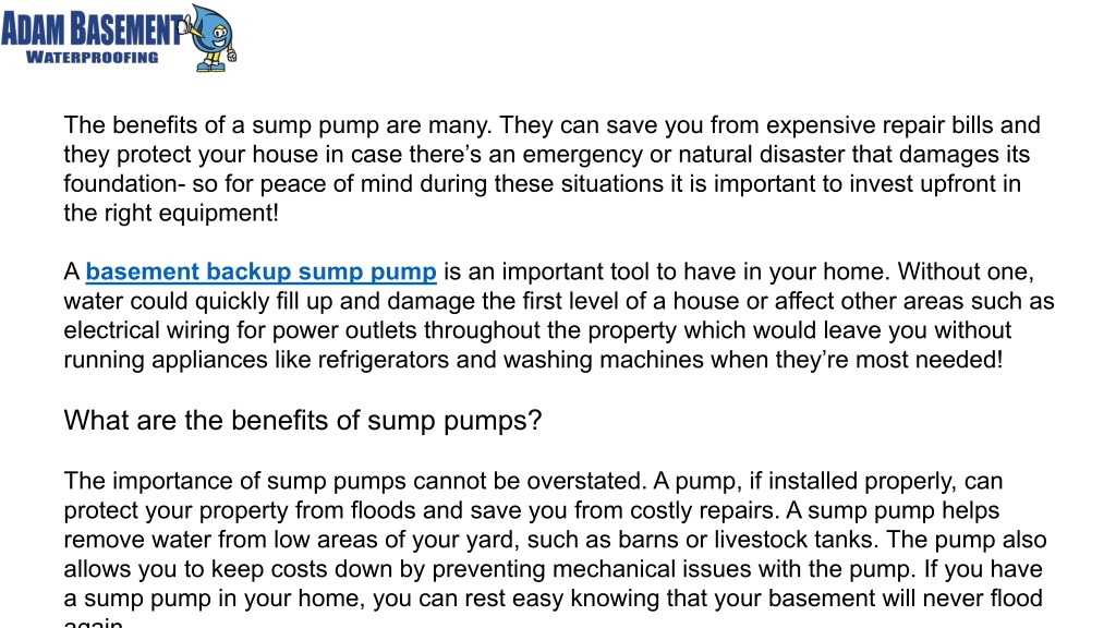 PPT - Are Sump Pumps Beneficial? A Complete Guide PowerPoint ...
