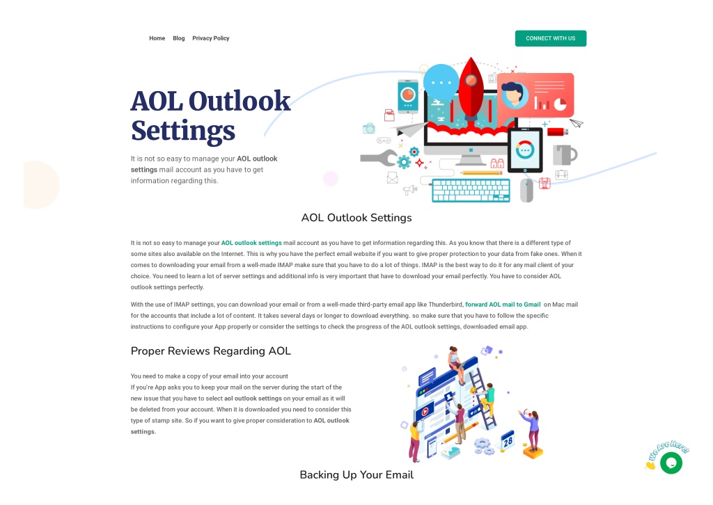 PPT AOL Outlook Settings PowerPoint Presentation, free download ID