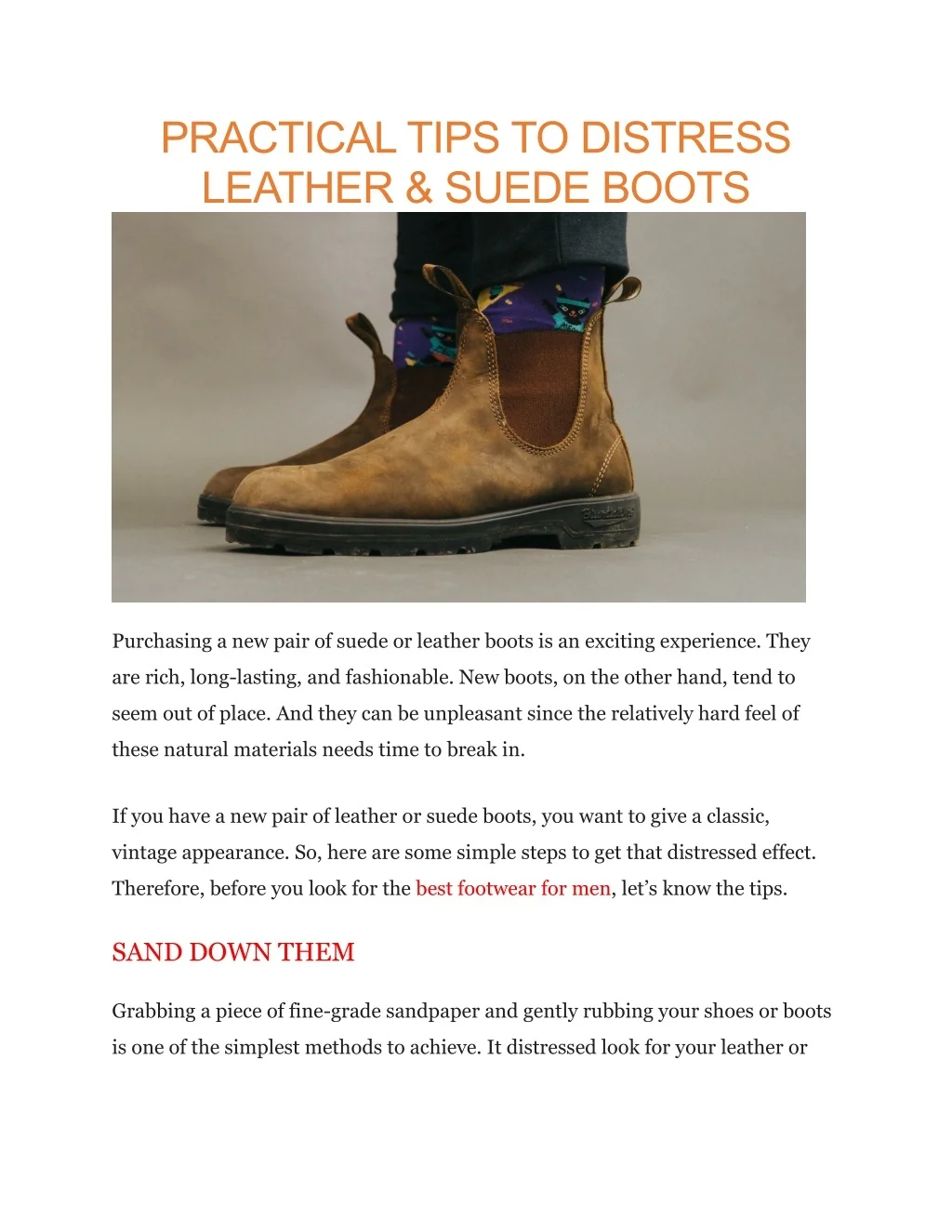 PPT Best footwear for men PowerPoint Presentation, free download ID11060196