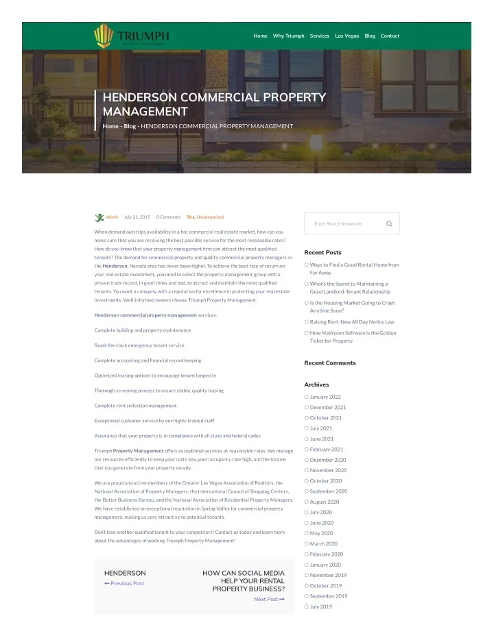 PPT Property management Henderson PowerPoint Presentation, free