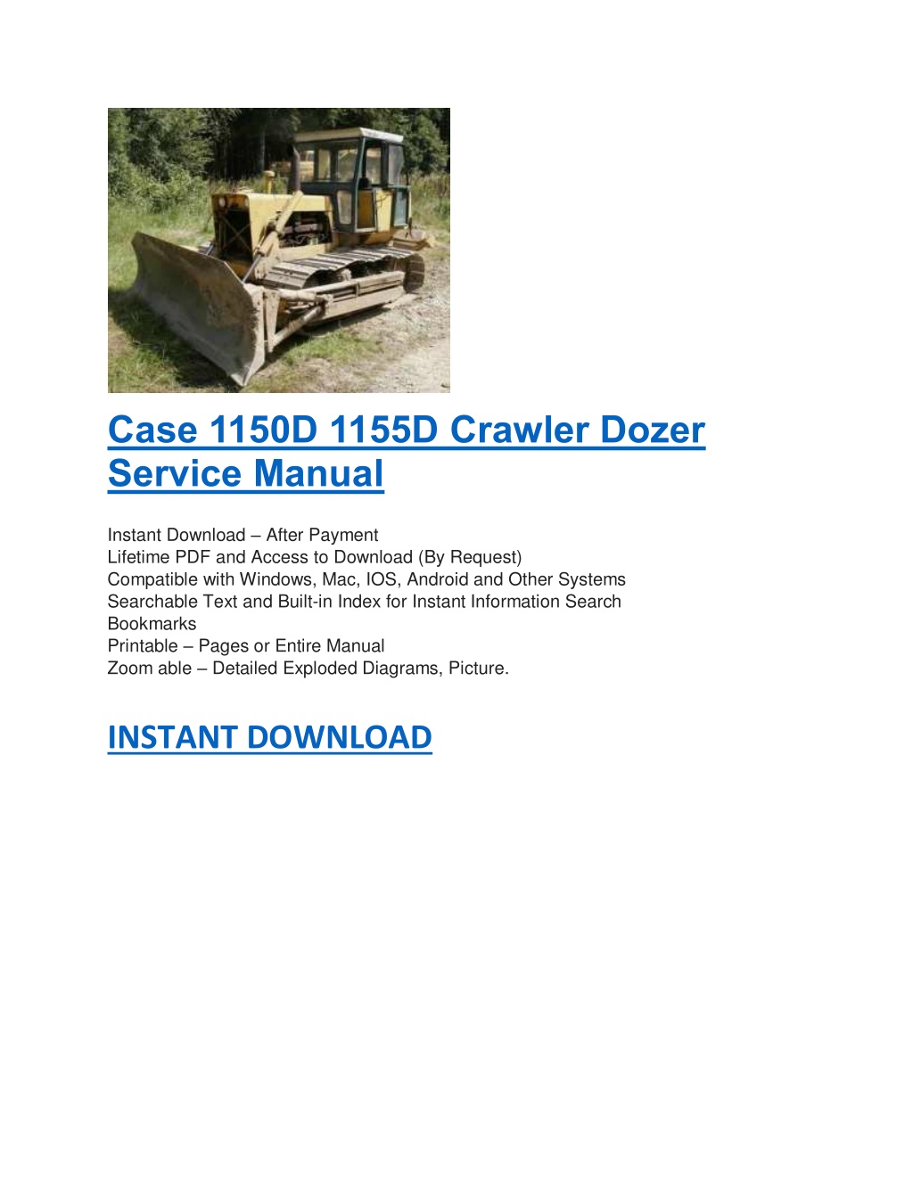 PPT - Case 1150D 1155D Crawler Dozer Service Manual PowerPoint ...