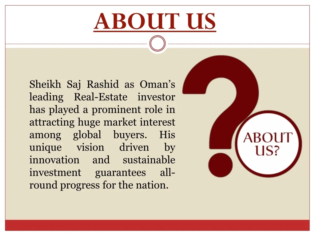 PPT - Sheikh Saj Rashid Oman’s Leading Real-Estate Investor PowerPoint ...