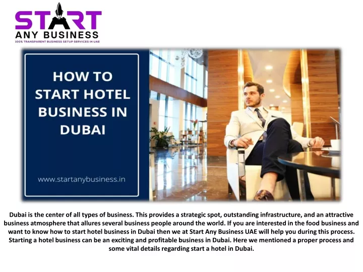 Ppt how to start hotel business in dubai powerpoint presentation
