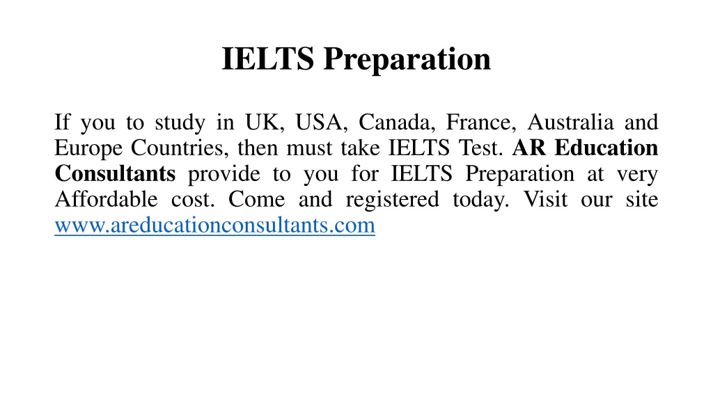 Ppt Ielts Preparation Powerpoint Presentation Free Download Id