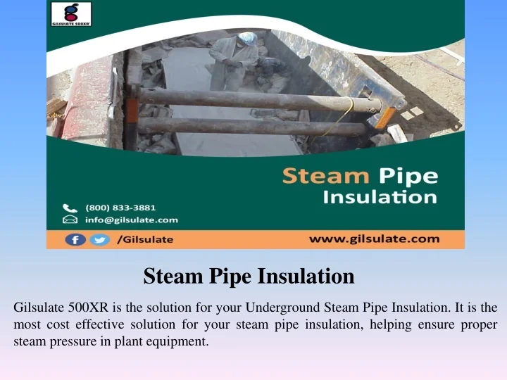 PPT Steam Pipe Insulation PowerPoint Presentation, free download ID