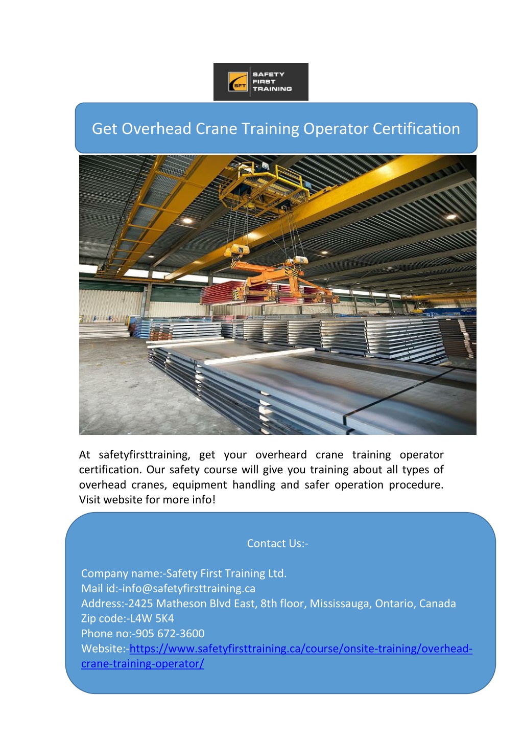 PPT - Get Overhead Crane Training Operator Certification PowerPoint ...