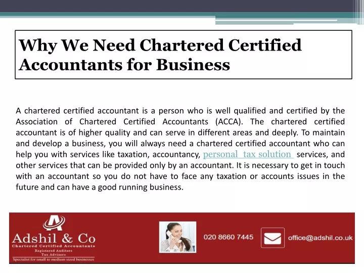 PPT - Why We Need Chartered Certified Accountants For Business ...