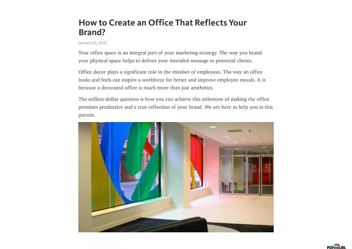 how to create an office that reflects your brand n.