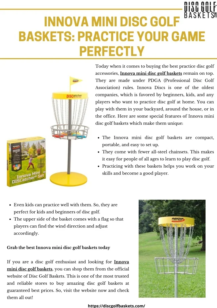 PPT Innova Mini Disc Golf Baskets Practice Your Game Perfectly