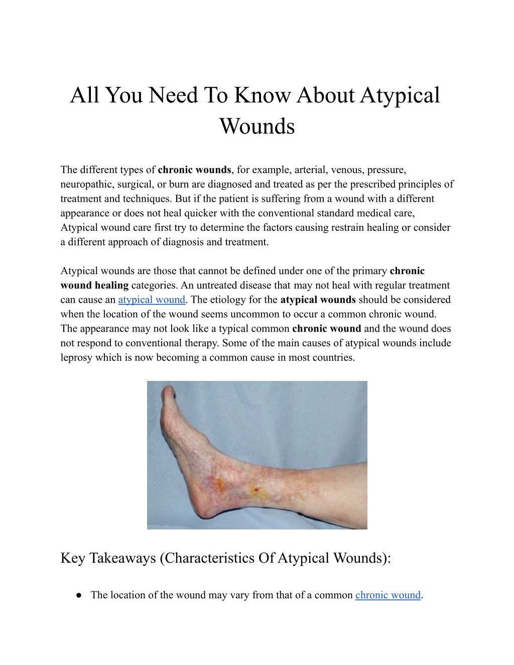 PPT - All You Need To Know About Atypical Wounds PowerPoint ...