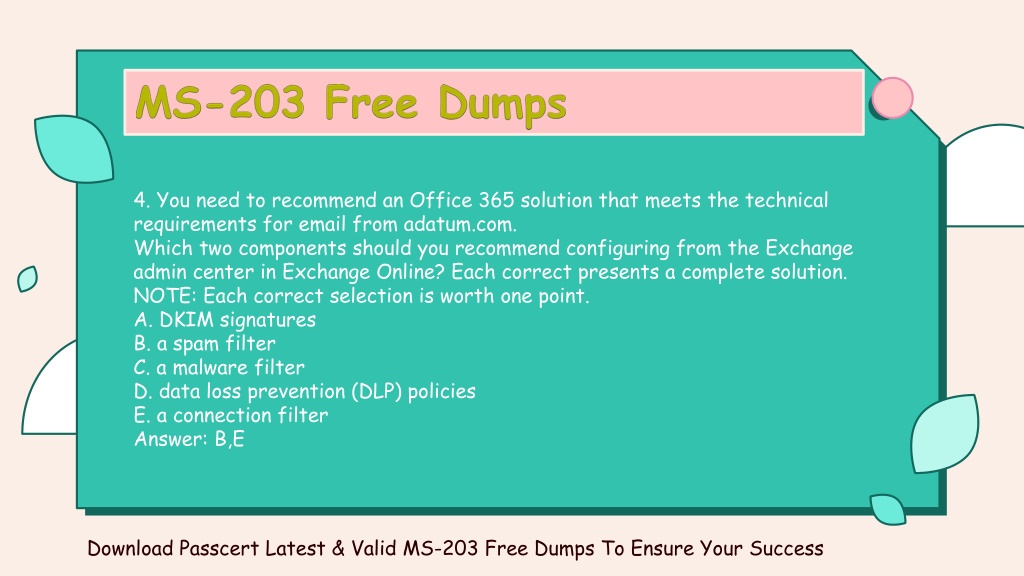 Latest MS-203 Test Voucher