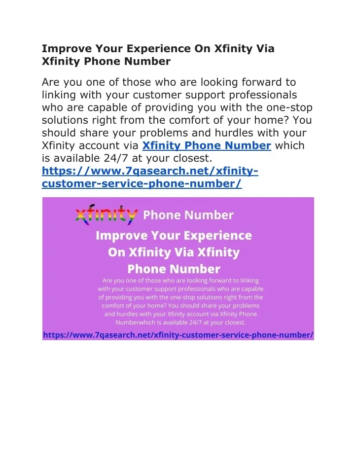 PPT Improve Your Experience On Xfinity Via Xfinity Phone Number