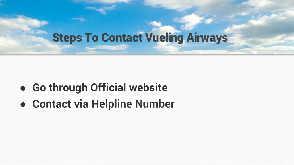 PPT - How Can I Get A Refund From Vueling? PowerPoint Presentation ...