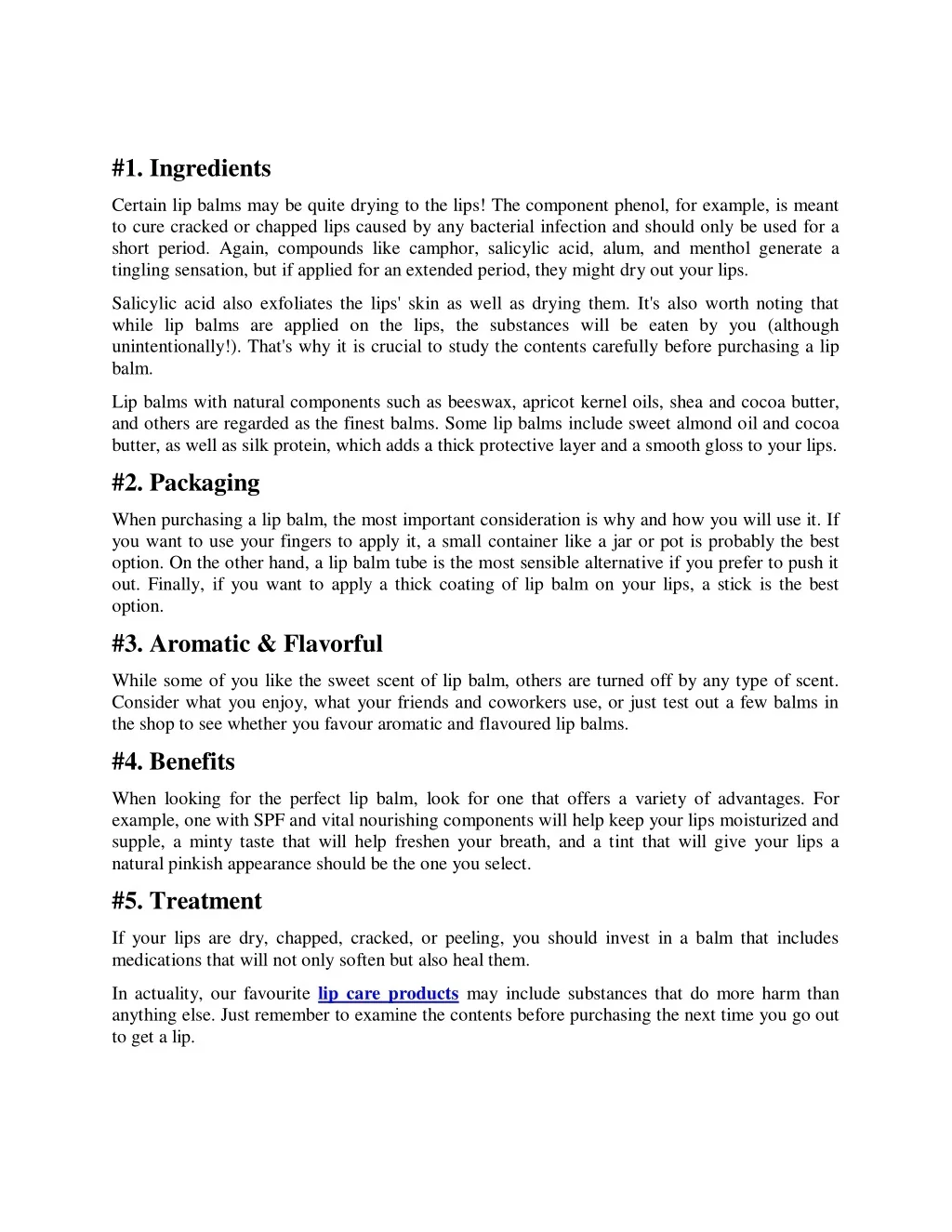 PPT Lip Care Products How To Pick The Right Lip Balm PowerPoint