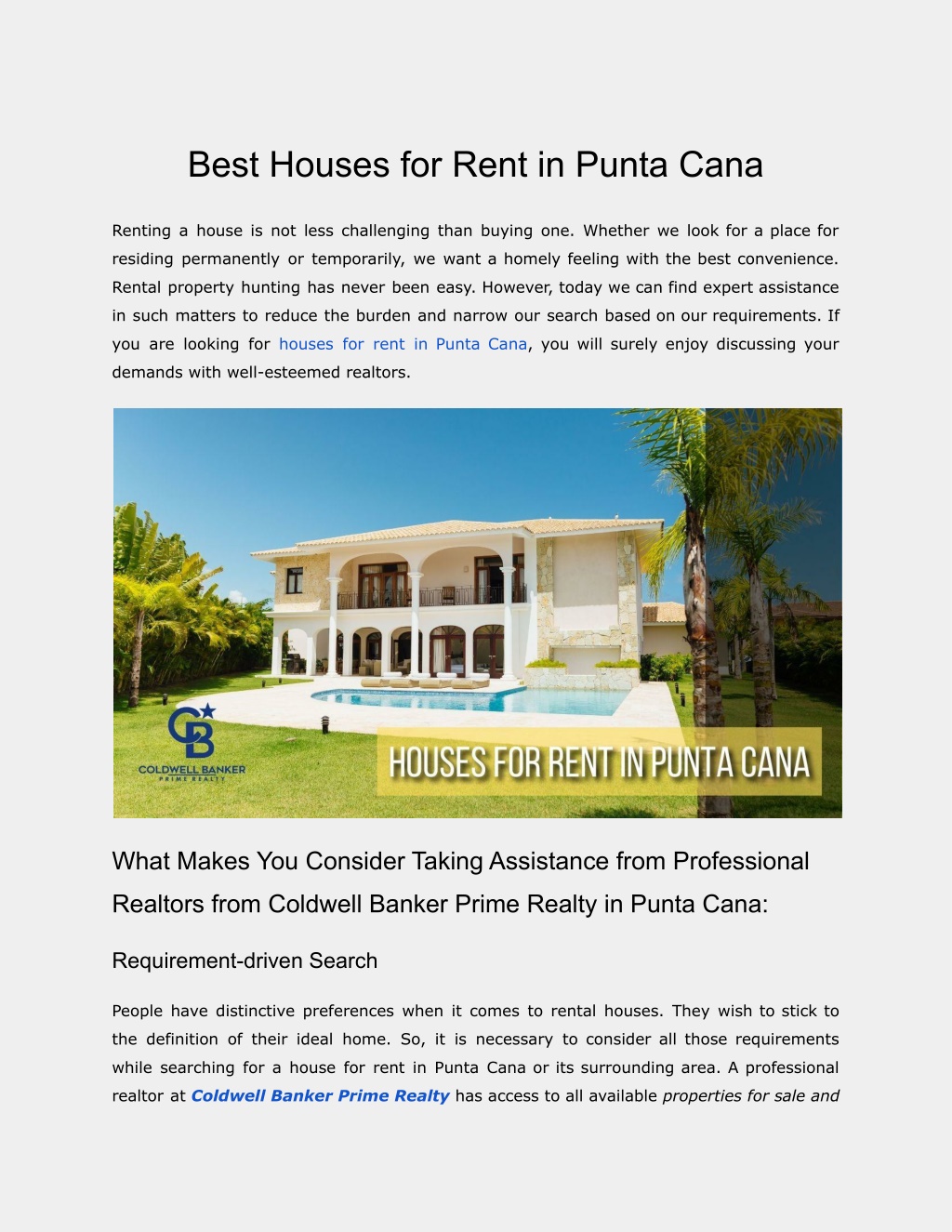 PPT Best Houses for Rent in Punta Cana PowerPoint Presentation, free