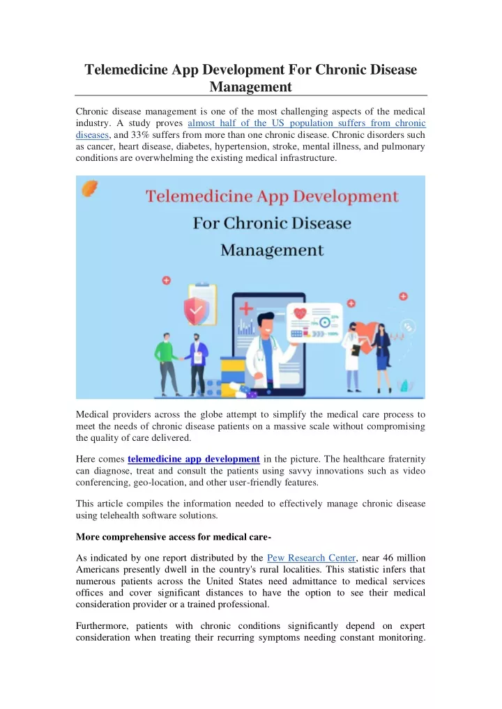 PPT - Telemedicine App Development For Chronic Disease Management ...