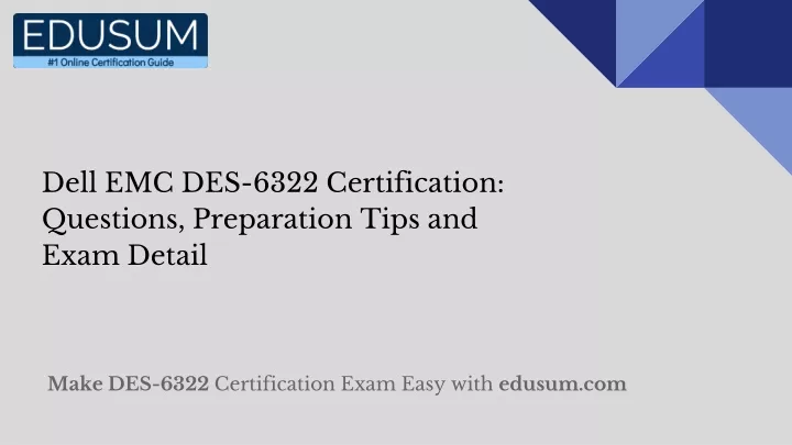 DES-6322 Visual Cert Exam