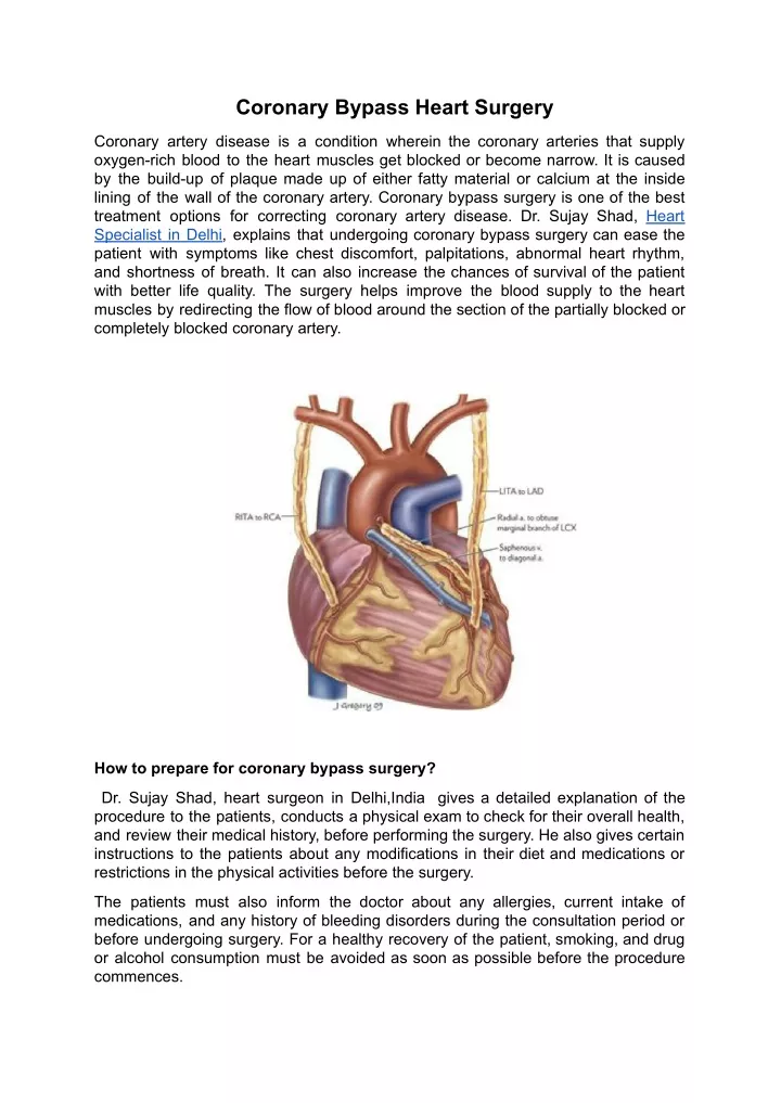 PPT - Coronary Bypass Heart Surgery PowerPoint Presentation, free ...