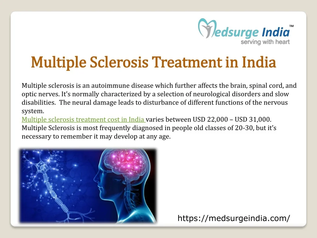 PPT Multiple Sclerosis Treatment in India Medsurge India PowerPoint