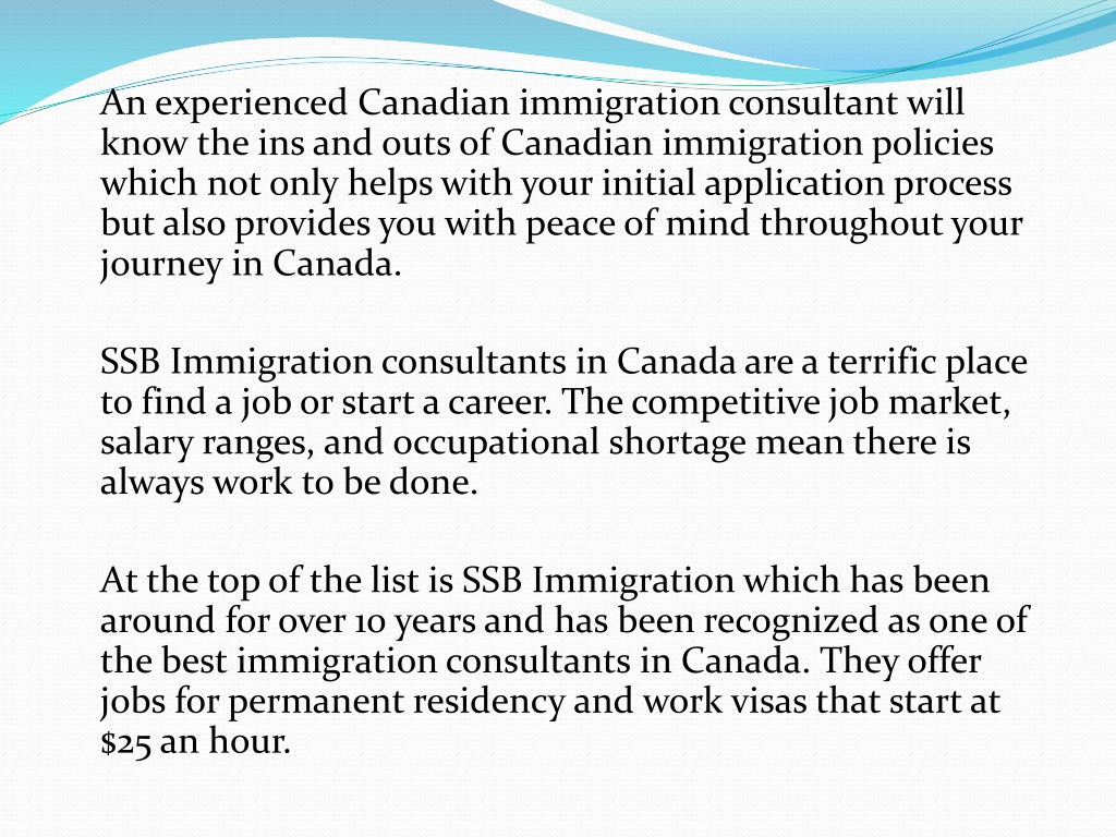 Ppt Immigration Consultant In Canada Powerpoint Presentation Free Download Id11074666 3505