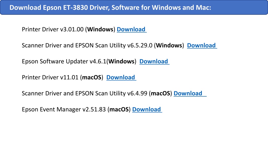 Ppt Download Epson Et 3830 Driver Epson Et 3830 Printer Support Care Powerpoint Presentation 6797