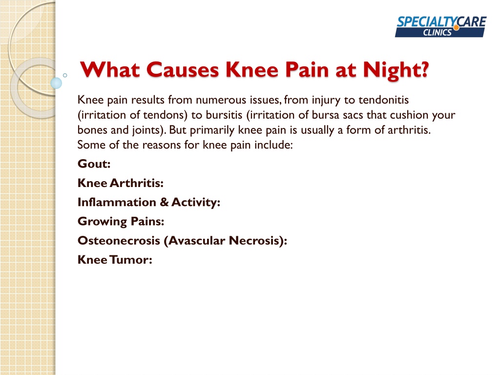 ppt-knee-pain-at-night-common-causes-and-treatment-powerpoint