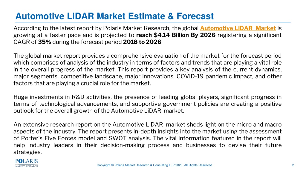 PPT - Automotive LiDAR Market PowerPoint Presentation, Free Download ...