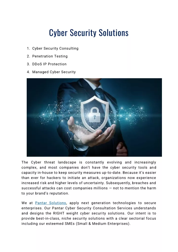 Ppt - Cyber Security Solutions Powerpoint Presentation, Free Download 