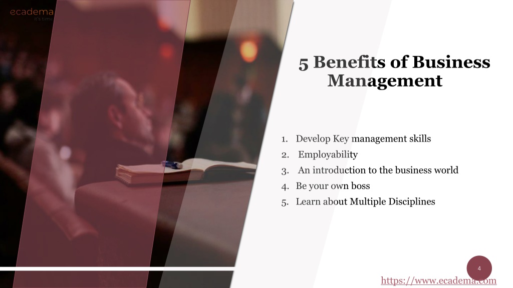 PPT - 5 benefits of Studying Business Management | ecadema it’s time ...