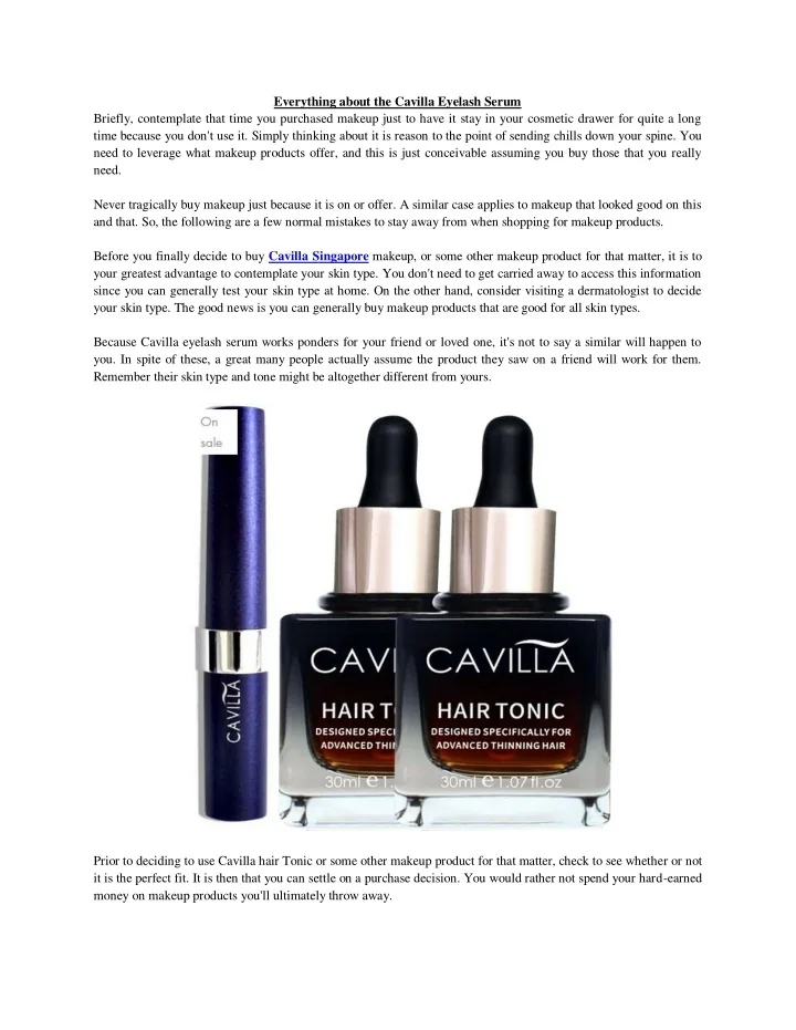 PPT - Cavilla Eyelash Serum PowerPoint Presentation, free download - ID