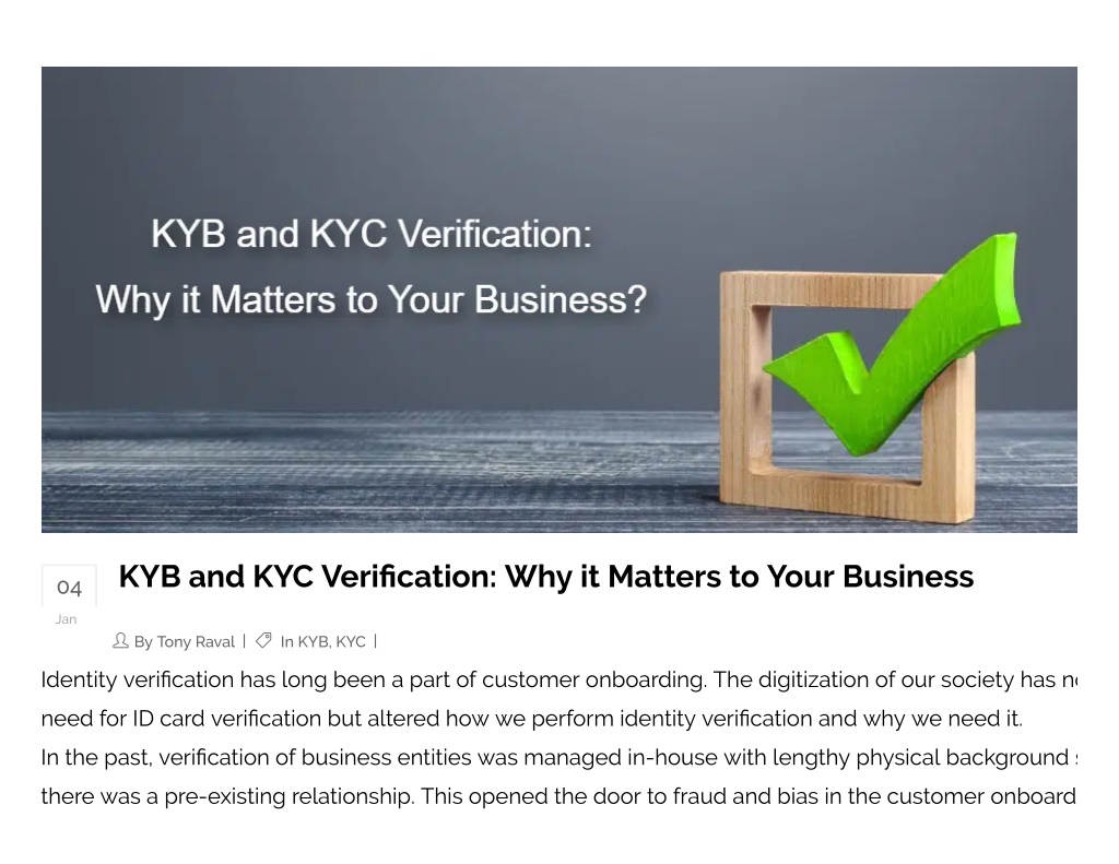 PPT - Why KYB And KYC Verification Matters To Your Business_ _ IDmerit ...