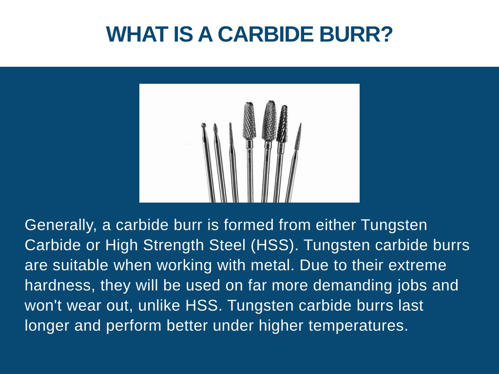 PPT - Types Of Carbide Burrs PowerPoint Presentation, Free Download ...