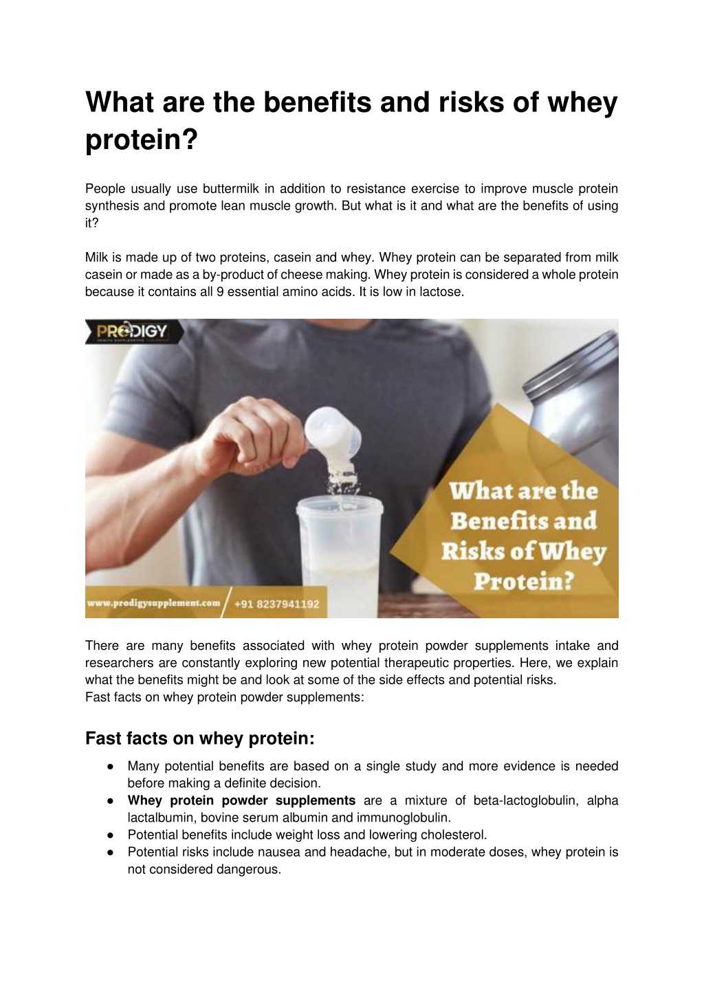 PPT - What Are The Benefits And Risks Of Whey Protein PowerPoint ...