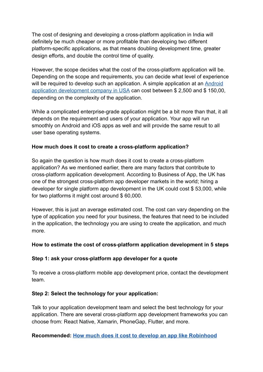 PPT - How Much Does It Cost To Build a Cross-Platform Application ...