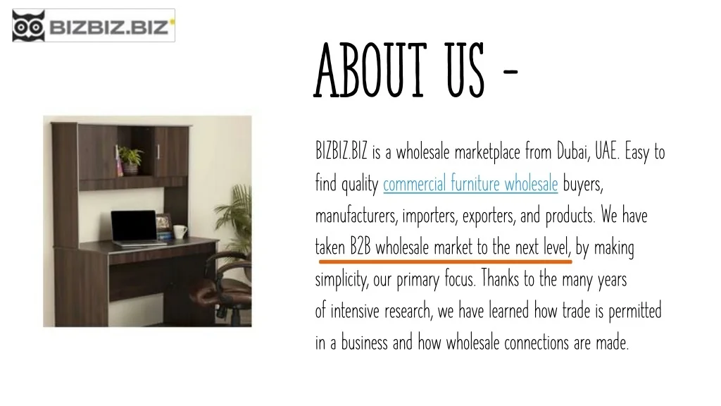 PPT Furniture Wholesale Suppliers Dubai PowerPoint Presentation, free