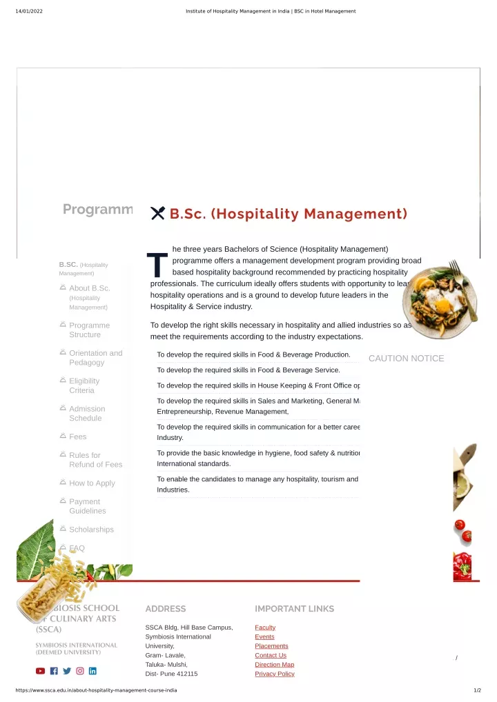 ppt-institute-of-hospitality-management-in-india-bsc-in-hotel