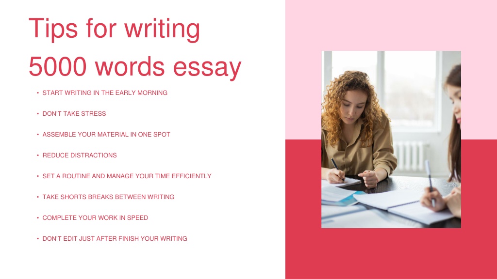 how to write an essay of 5000 words