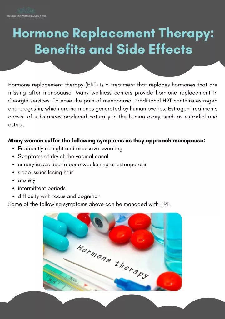 Ppt Hormone Replacement Therapy Benefits And Side Effects Powerpoint Presentation Id 11086351