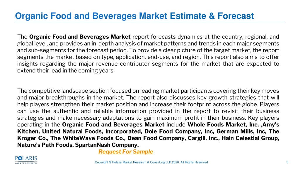 PPT - Organic Food And Beverages Market PowerPoint Presentation, Free ...