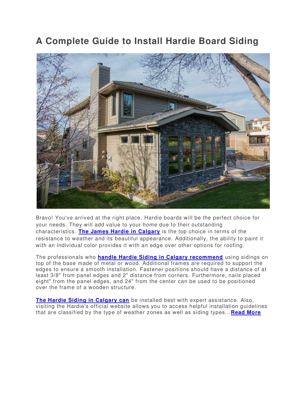 PPT - A Complete Guide To Install Hardie Board Siding PowerPoint ...