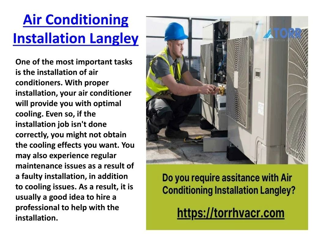 PPT Air Conditioning Installation Langley Torr Refrigeration, Air