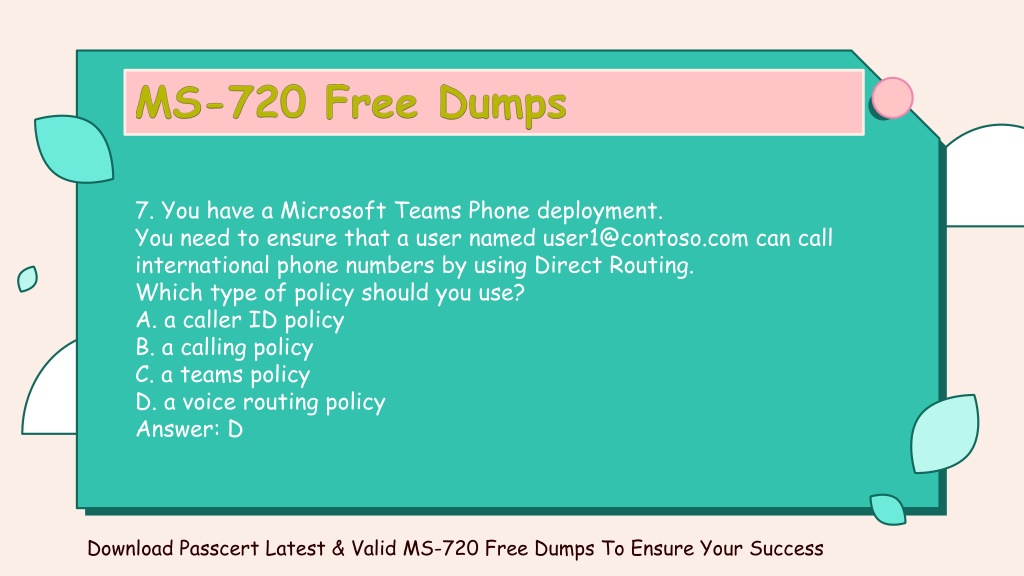 MS-720 Valid Exam Testking