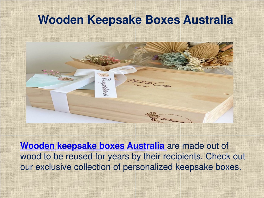 PPT Wooden Keepsake Boxes Australia PowerPoint Presentation, free