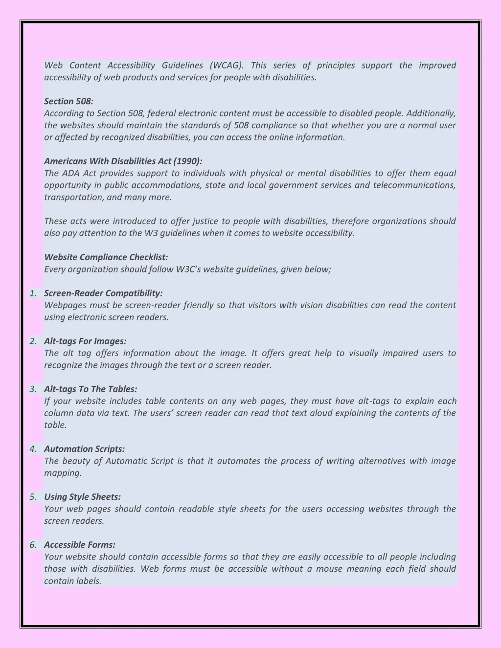 PPT - Website Accessibility Testing Checklist For Beginners: PowerPoint ...