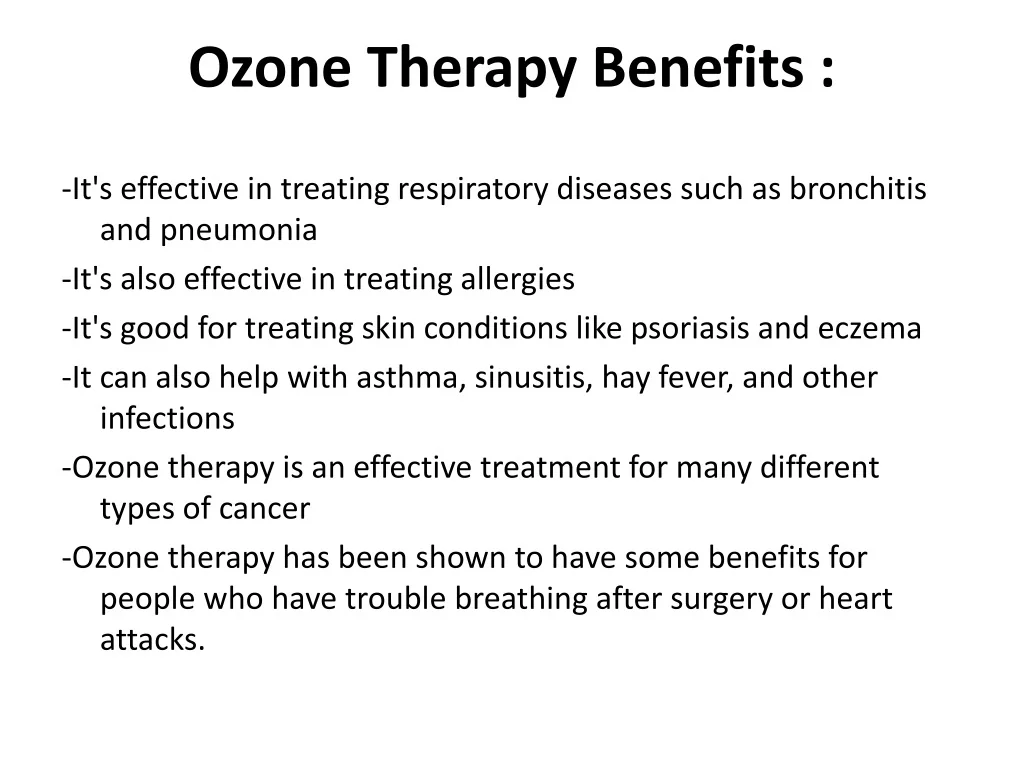 PPT Ozone therapy at home PowerPoint Presentation, free download ID