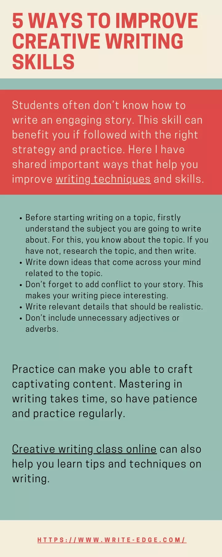 5 ways to improve creative writing skills