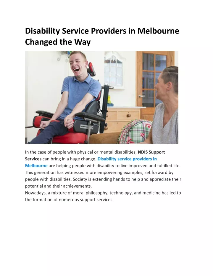 Ppt Disability Service Providers In Melbourne Powerpoint Presentation Id11091192 