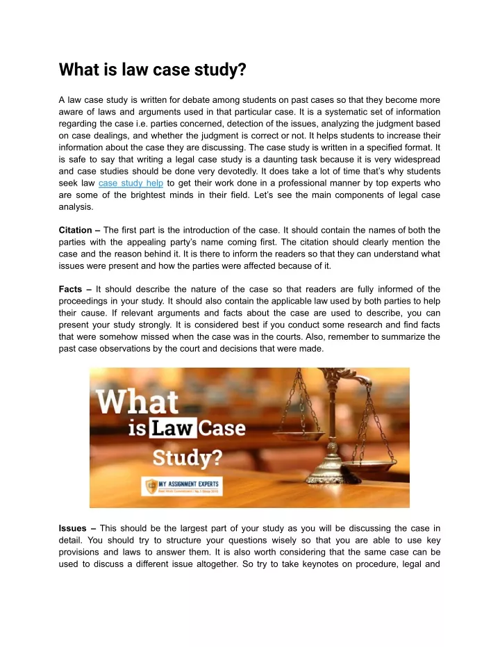 law case study ppt