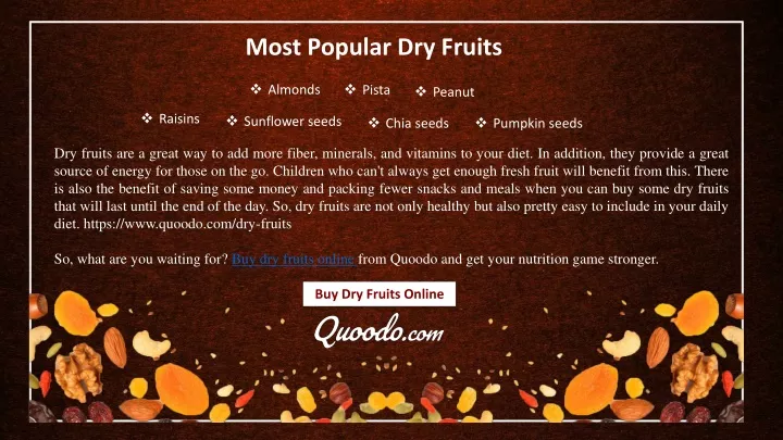 PPT - order dry fruits online uae PowerPoint Presentation, free ...